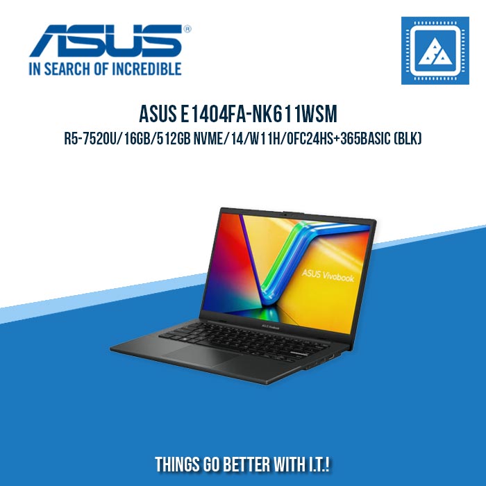 ASUS E1404FA-NK611WSM R5-7520U/16GB/512GB NVME | BEST FOR STUDENTS LAPTOP ASUS E1404FA-NK611WSM R5-7520U/16GB/512GB NVME | BEST FOR STUDENTS LAPTOP